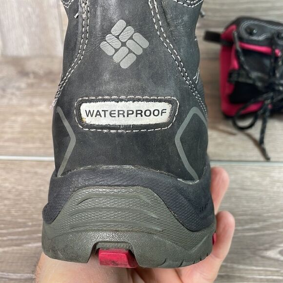 Columbia Bugaboot Techlite Women’s Sz 7 Black Pink Warm 200g Waterproof Boots - Picture 11 of 14